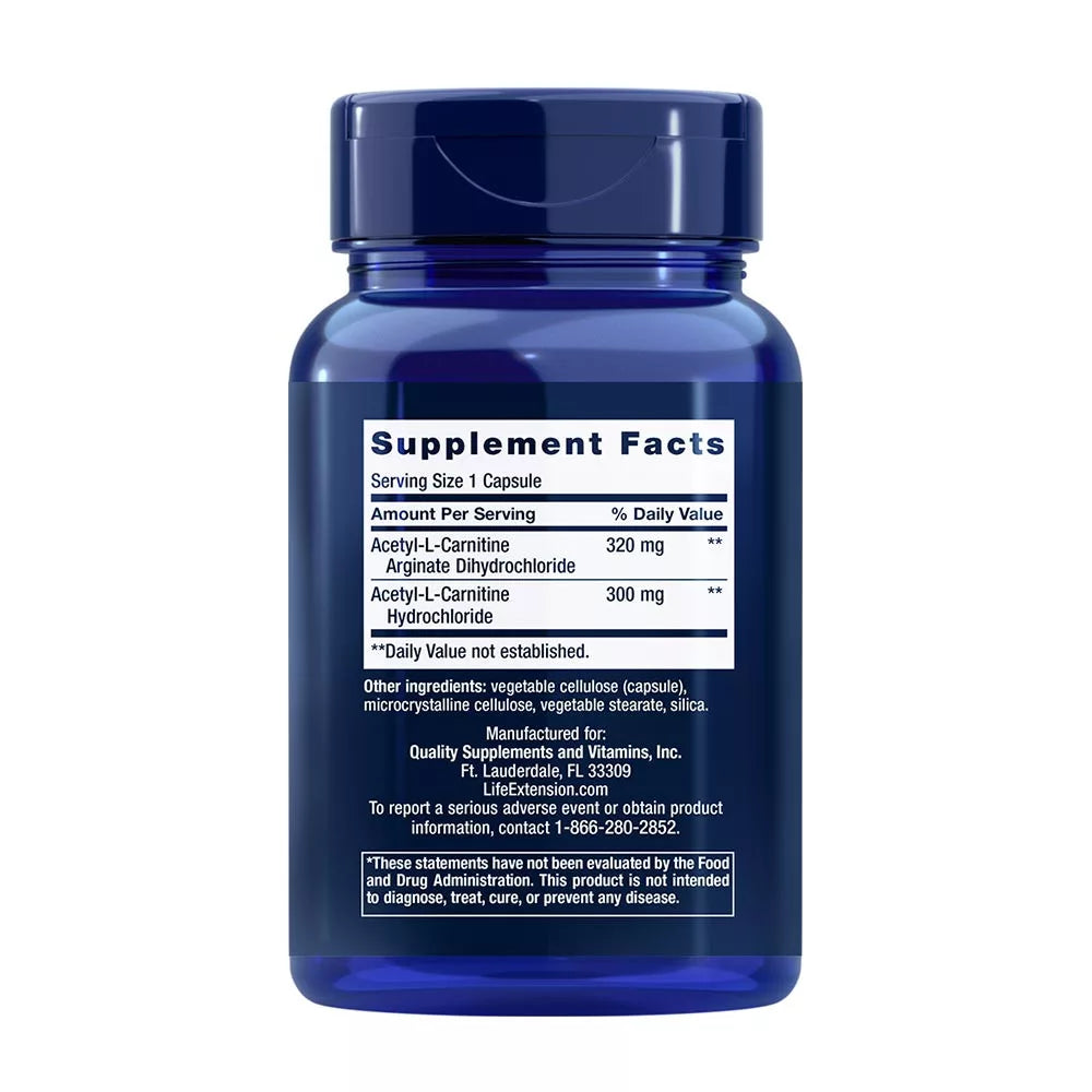 Life Extension Acetyl-L-Carnitine Arginate (90 Capsules)
