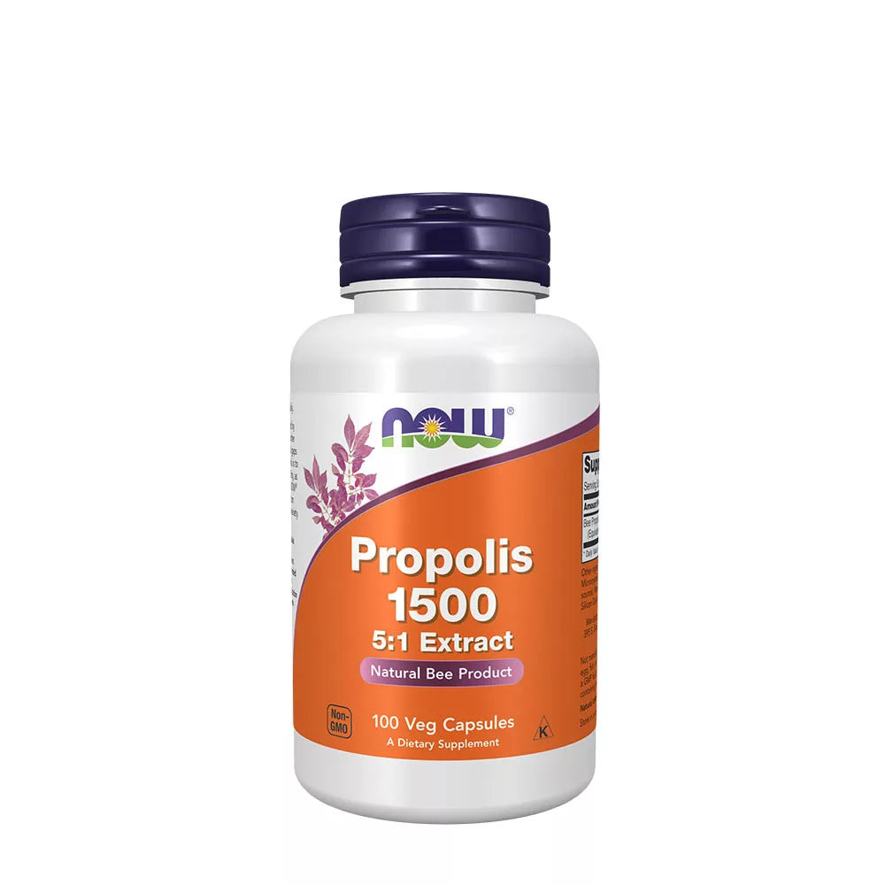 Now Foods Propolis 1500 5:1 Extract (100 Veg Capsules)