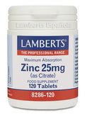 Lamberts Citrato De Zinc 25 Mg 120 Caps