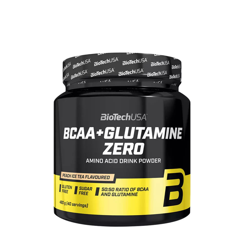 BioTechUSA BCAA+Glutamine Zero (480 g, Peach Iced Tea)