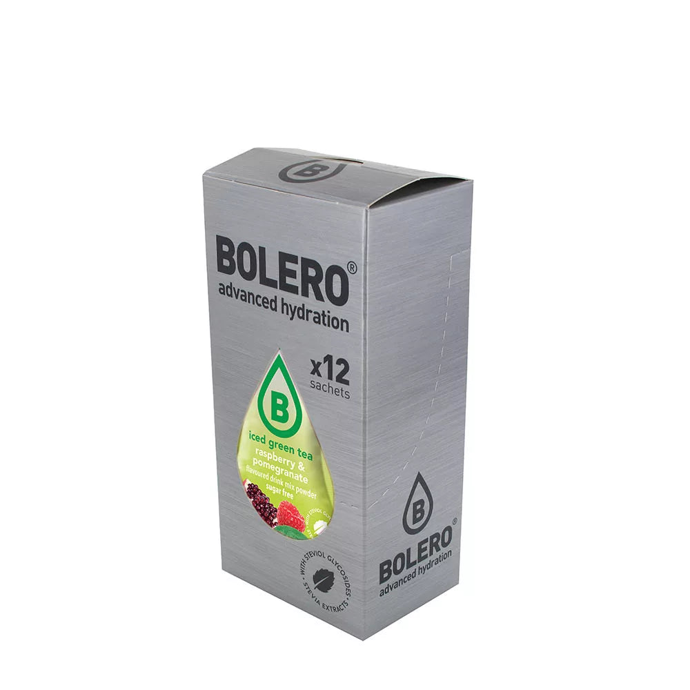 Bolero Iced Green Tea Mix (12 x 3 g, Raspberry & Pomegrenate)