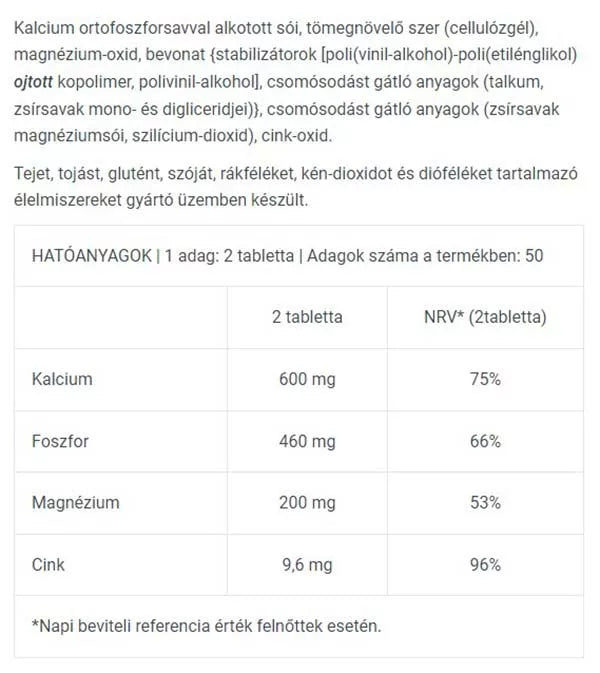 BioTechUSA Calcium Zinc Magnesium (100 Tablets)