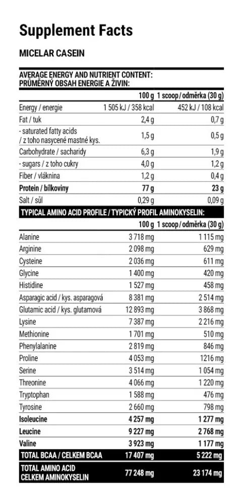 Extrifit Micelar Casein (2000 g, Vanilla)