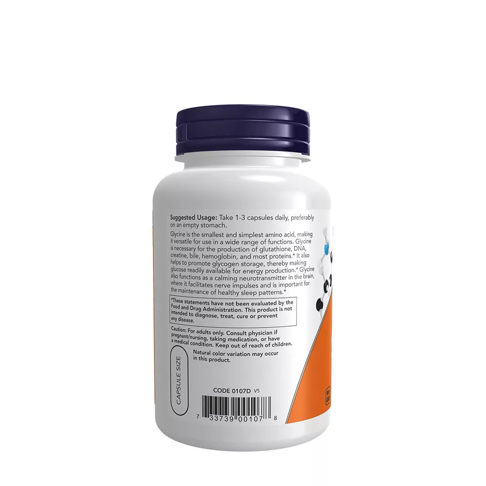 Now Foods Glycine 1000 mg (100 Capsules)