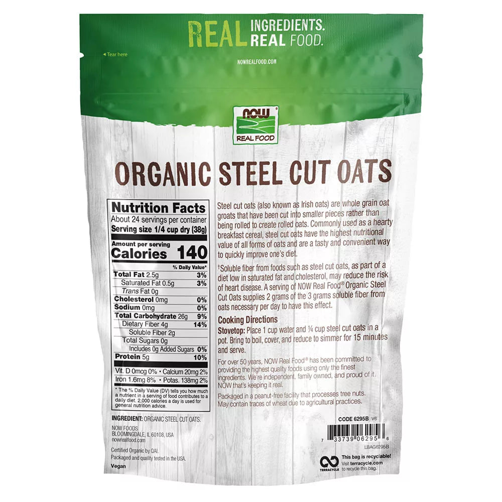 Now Foods Steel Cut Oats Organic (2 lbs)
