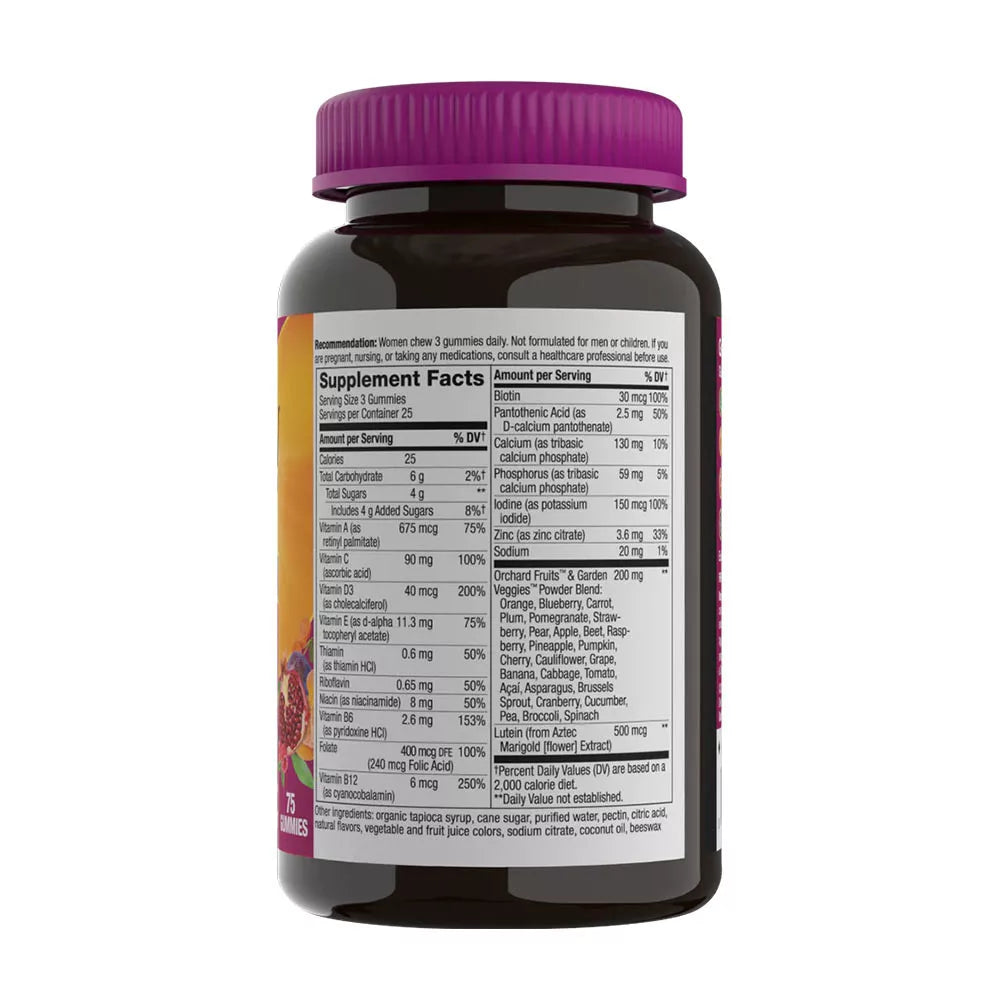 Nature's Way Alive!® Premium Women’s 50+ Gummy Multivitamin (75 Gummies, Cherry & Grape)