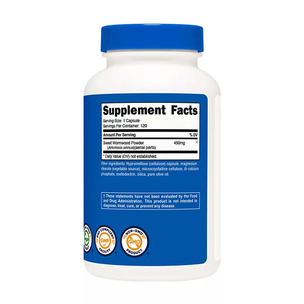 Nutricost Wormwood Capsules (120 Capsules)