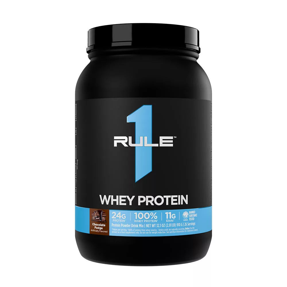Rule1 Whey Protein (910 g, Chocolate Fudge)