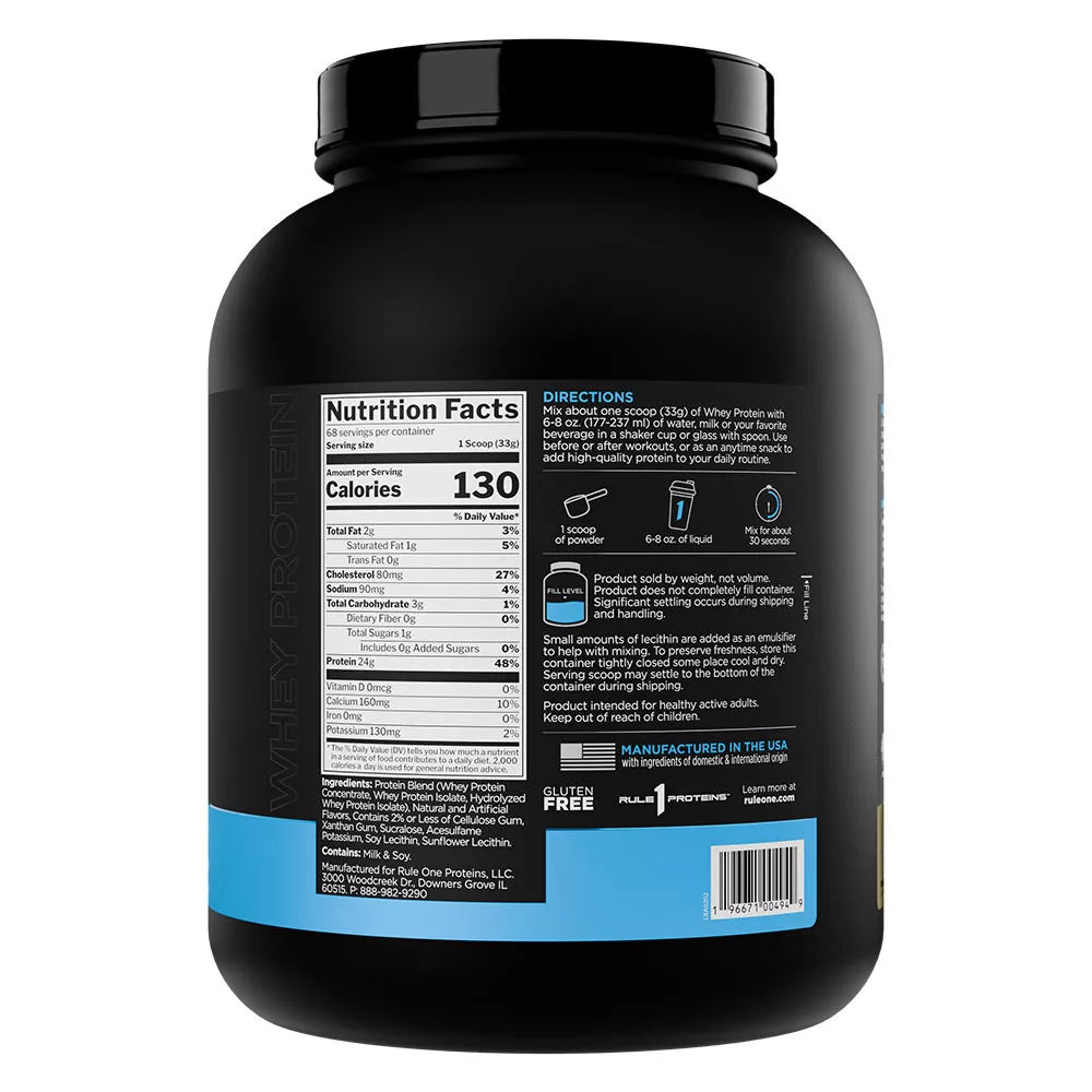 Rule1 Whey Protein (2240 g, Vanilla Ice Cream)