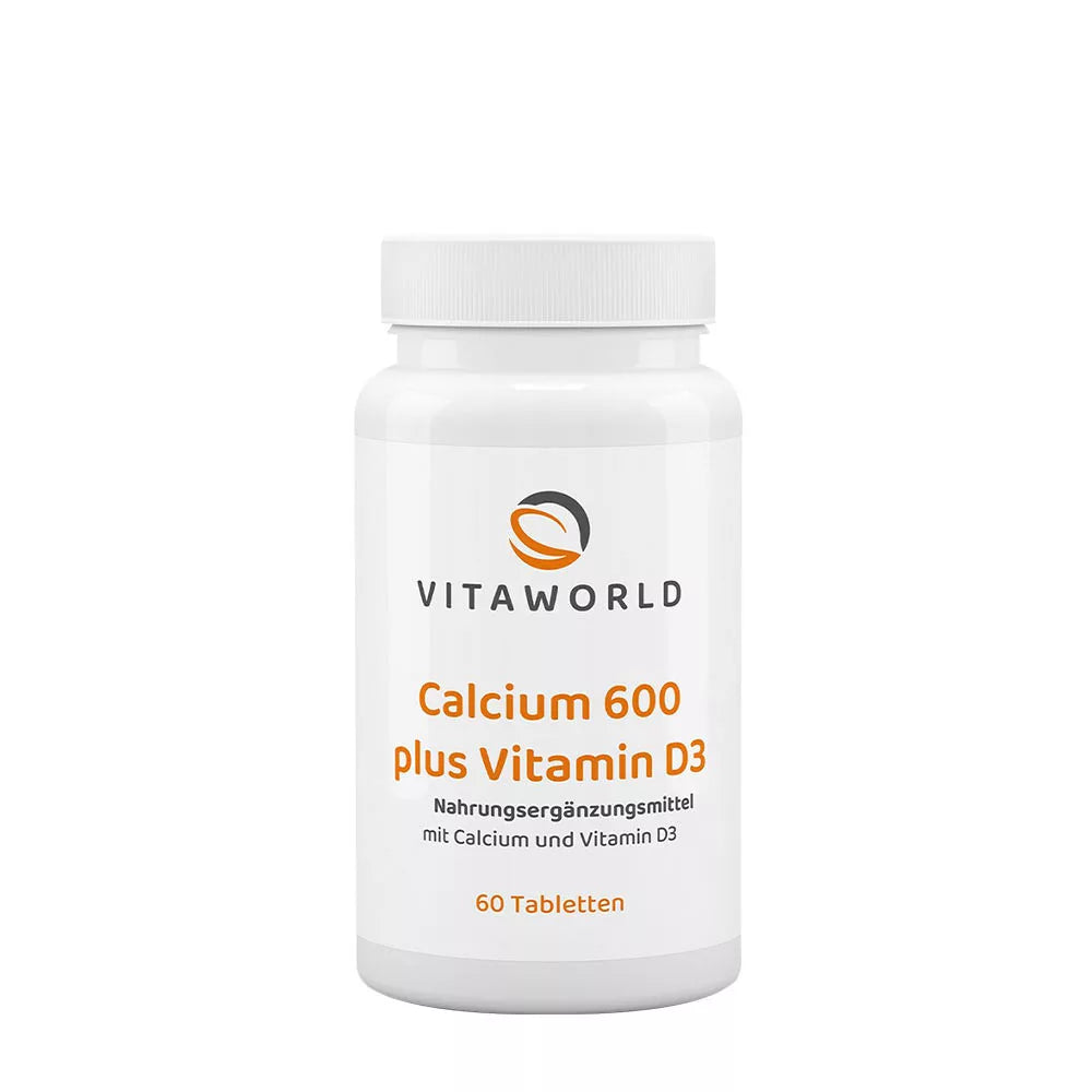 Vitaworld Calcium 600 plus vitamin D3 (60 Tablets)