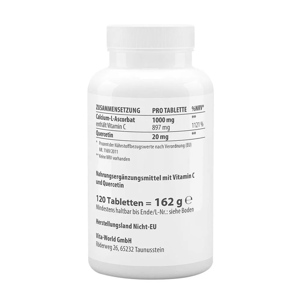 Vitaworld Vitamin C 1000 Buffered + Quercetin (120 Tablets)